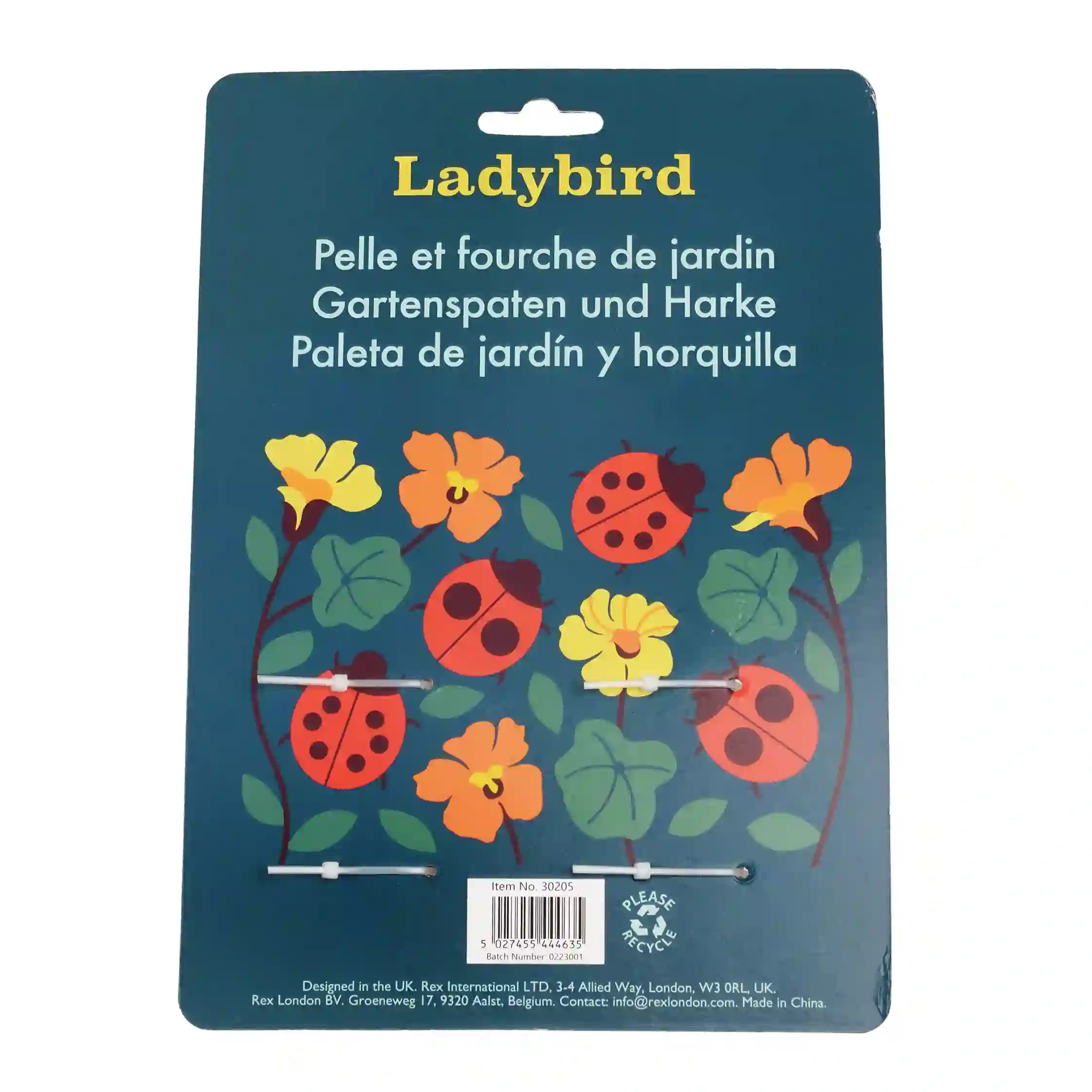 herramientas de jardinería- ladybird