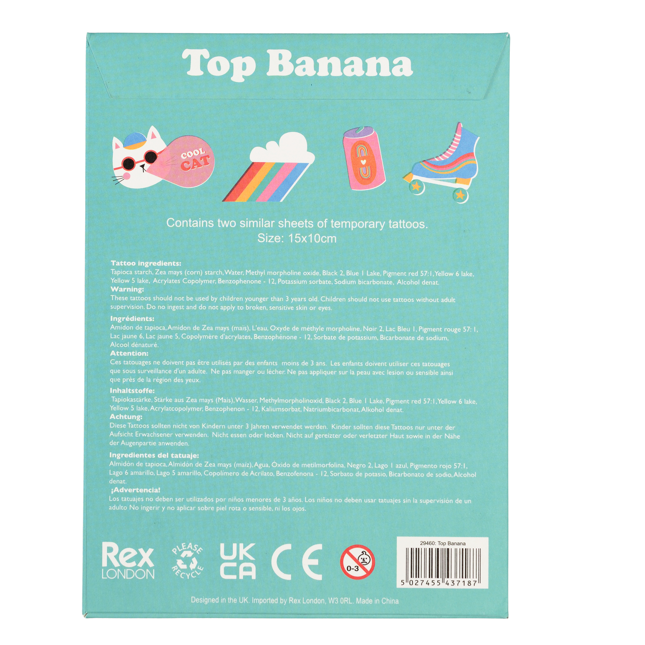 temporary tattoos - top banana