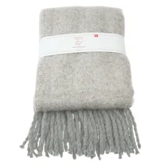 ultra soft woven blanket (127 x 152cm) - light grey ultra soft woven blanket (127 x 152cm) - light grey