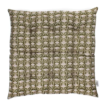 sitzkissen (37x37cm) - braun mit lilien sitzkissen (37x37cm) - braun mit lilien