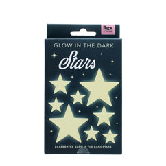 étoiles autocollantes phosphorescentes (boîte de 24)