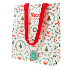 einkaufstasche aus recyceltem material - classic christmas