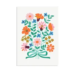 greetings card - bunch of flowers