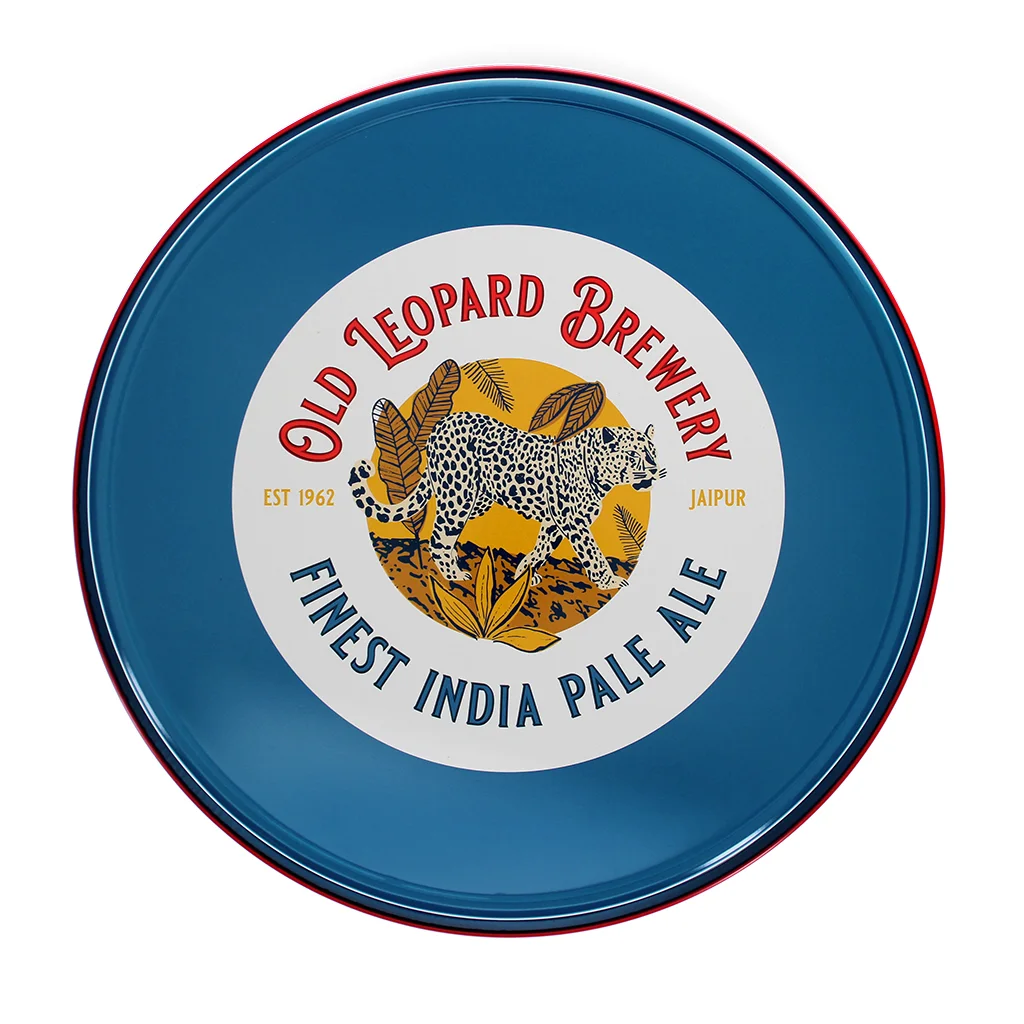 round serving tray - old leopard brewery