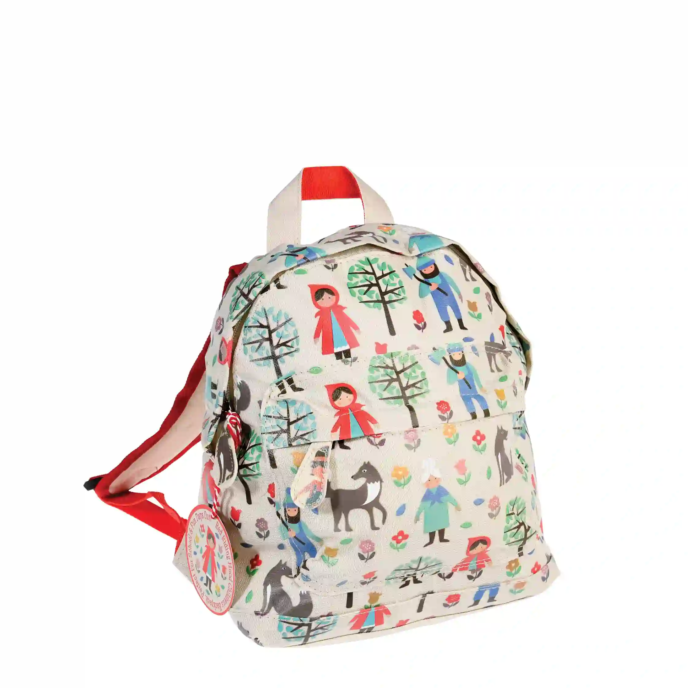 mini children's backpack - red riding hood