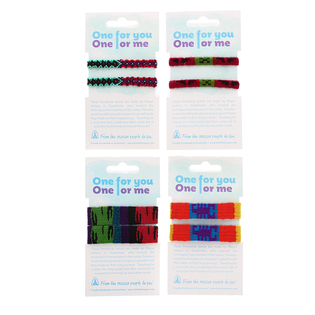handmade mayan friendship bracelets - assorted