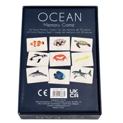juego de memoria ocean (40 piezas)