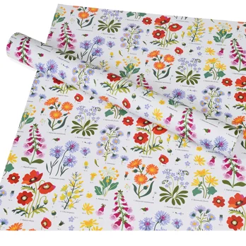 wrapping paper sheets - wild flowers wrapping paper sheets - wild flowers