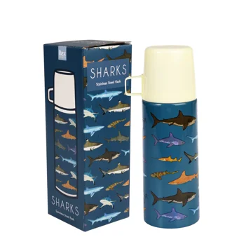 flask and cup - sharks flask and cup - sharks
