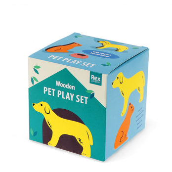 wooden pet set