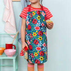 tablier enfant en coton essuyable - ladybird