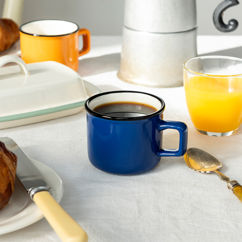 stoneware espresso mug 125ml - dark blue