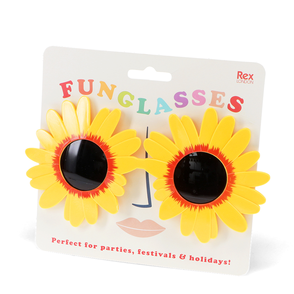 funglasses - yellow sunflower sunglasses
