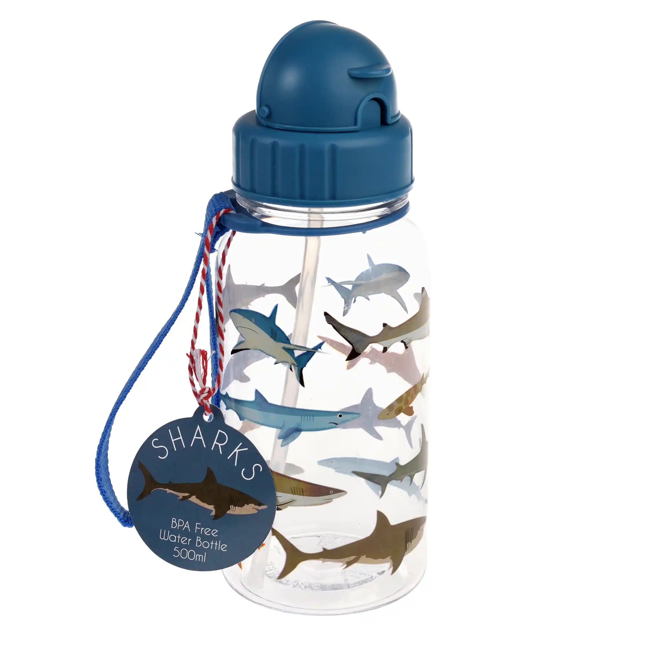botella de agua infantil 500ml sharks