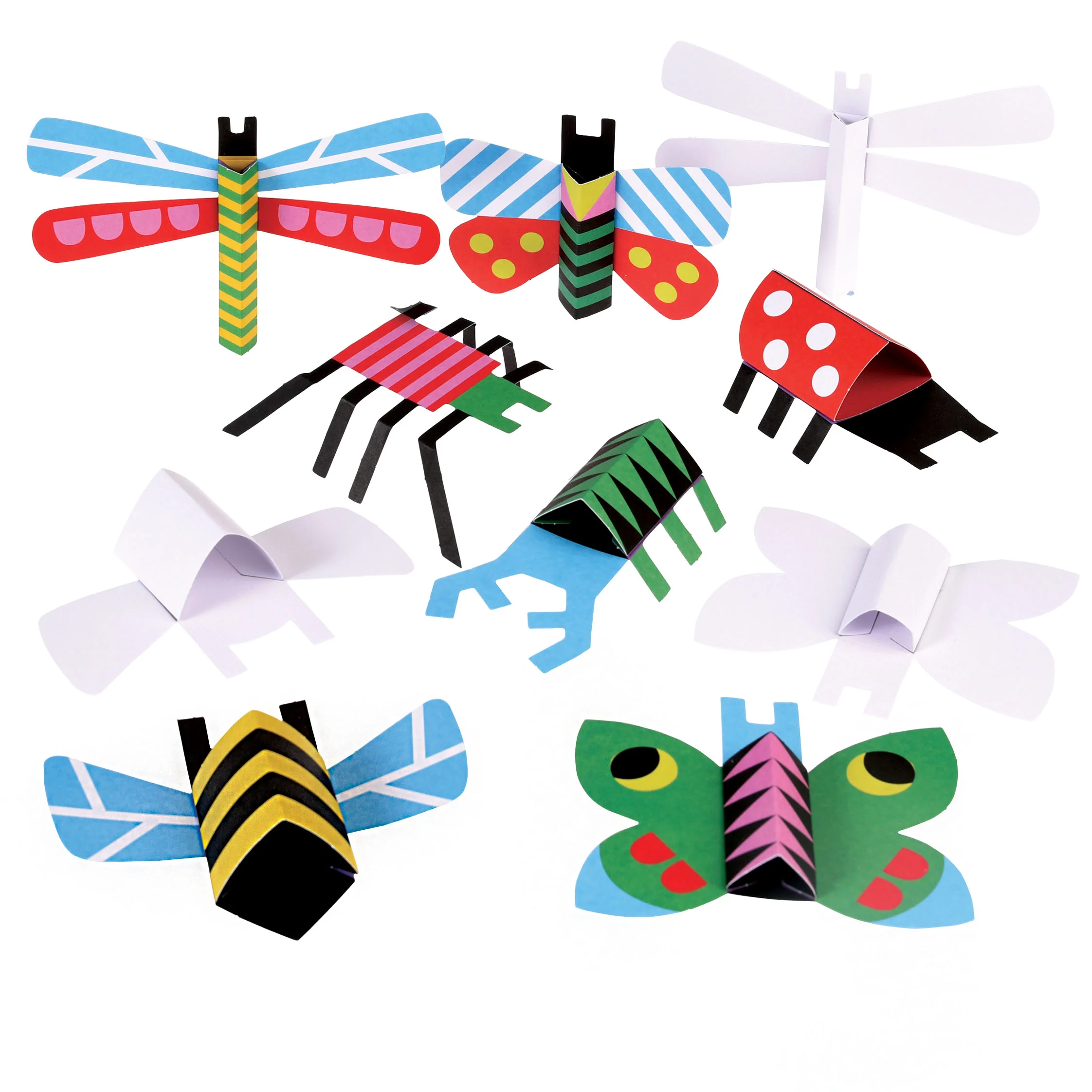 haga sus propios insectos de cartón