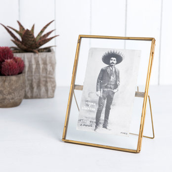 standing brass frame 18x13cm