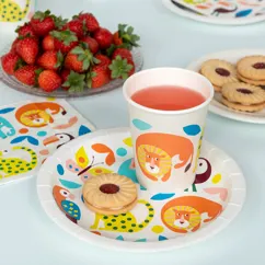 paper cups (pack of 8) - wild wonders paper cups (pack of 8) - wild wonders