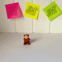 wind-up jumping animal toy - monkey