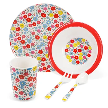 children's melamine dinner set (5 pieces) - tilde children's melamine dinner set (5 pieces) - tilde