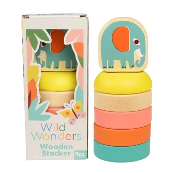 wooden stacker - wild wonders wooden stacker - wild wonders