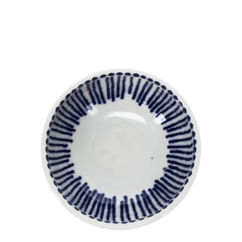 round ceramic dipping bowl 7cm - beaded lines