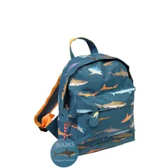 mini children's backpack - sharks
