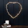 metallherz mit led lichtern - 30cm