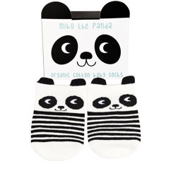 pair of baby socks - miko the panda