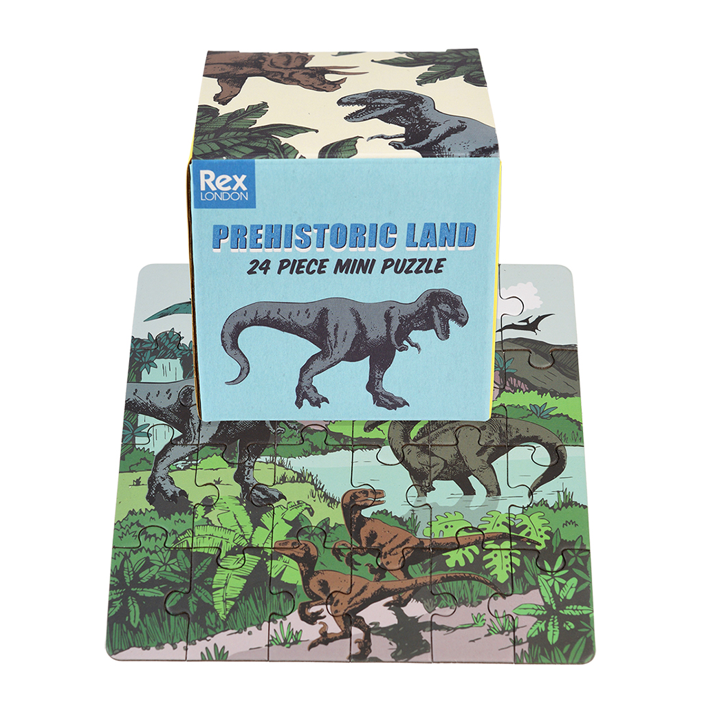 mini jigsaw puzzle - prehistoric land