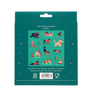 serviettes en papier (paquet de 20) - amis festifs