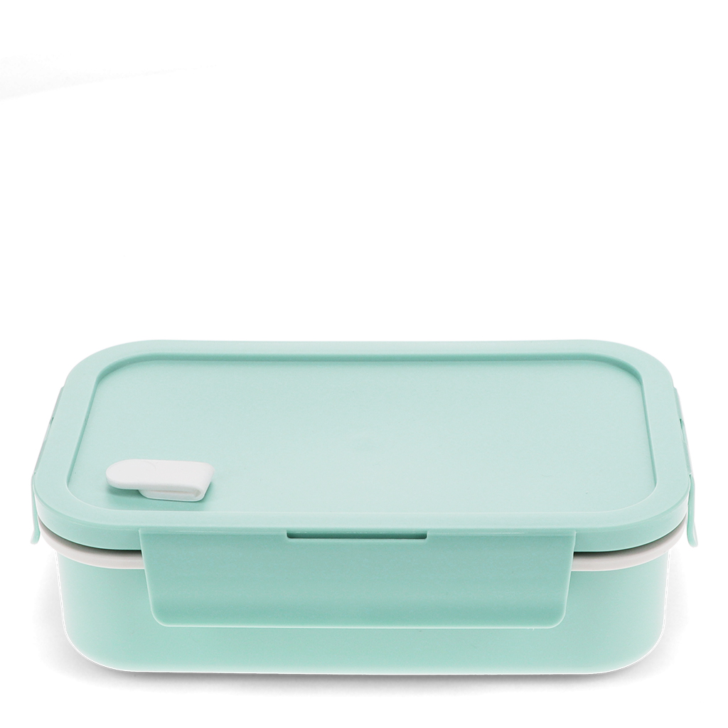 doppelwandige lunchbox mit trennwand - hellblau