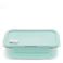 double wall lunch box with divider - pale blue