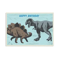 tarjeta de cumpleaños prehistoric land