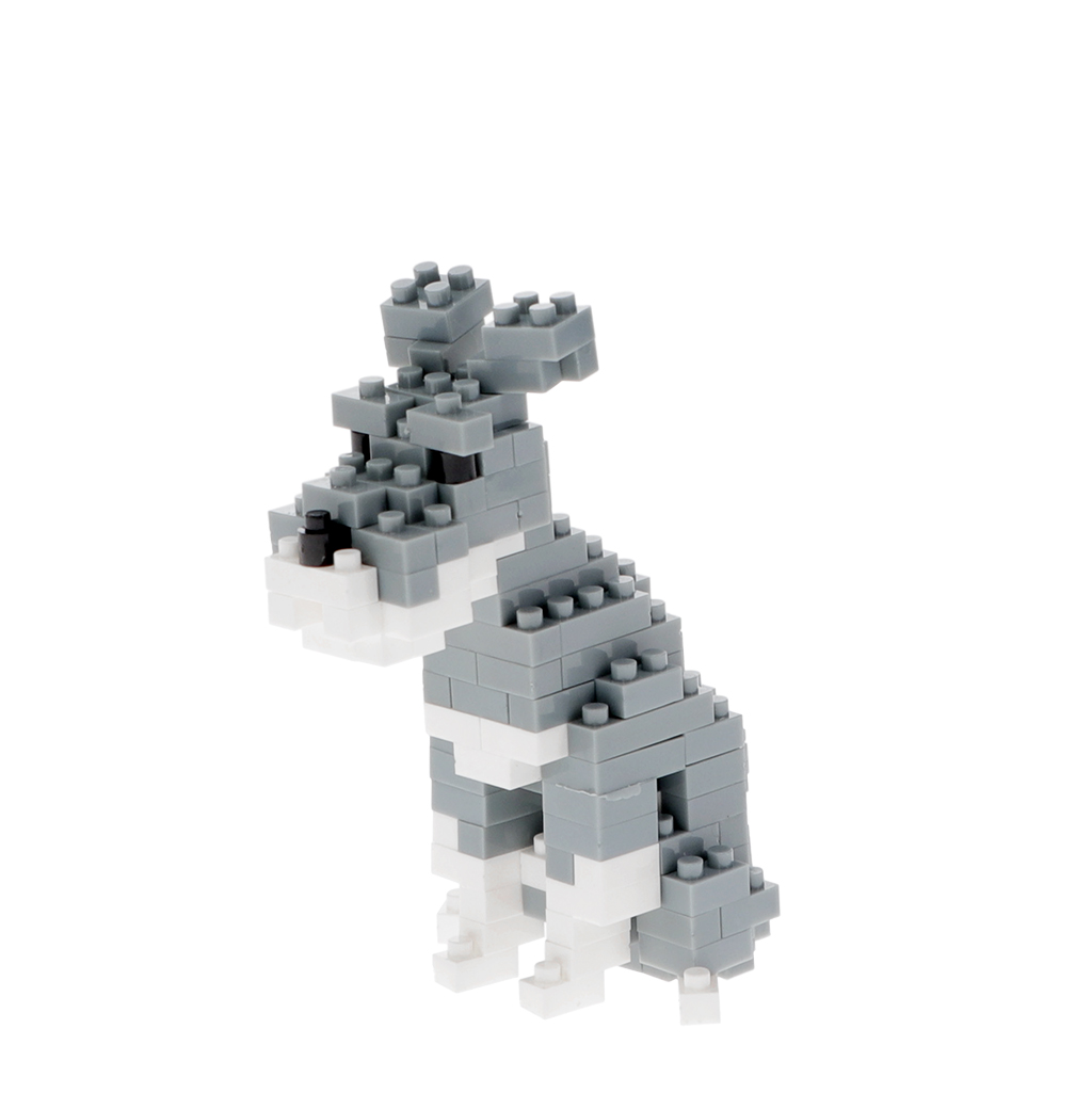 build your own dog model brick kit - schnauzer