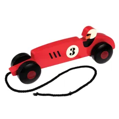 wooden pull toy - vintage racer