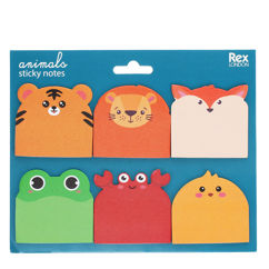 sticky notes (set of 6) - animals