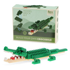 build your own animal model brick kit - crocodile
