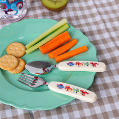 children's cutlery set - baby dinos