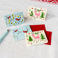 miniature advent calendar christmas card - 50s christmas