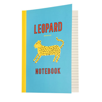 carnet a5 ligné léopard