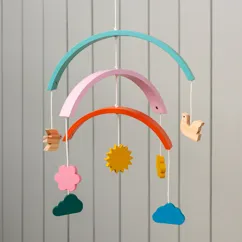 mobile arc-en-ciel en bois mobile arc-en-ciel en bois