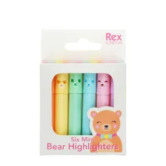 mini-highlighter (6-er set) - bär mini-highlighter (6-er set) - bär