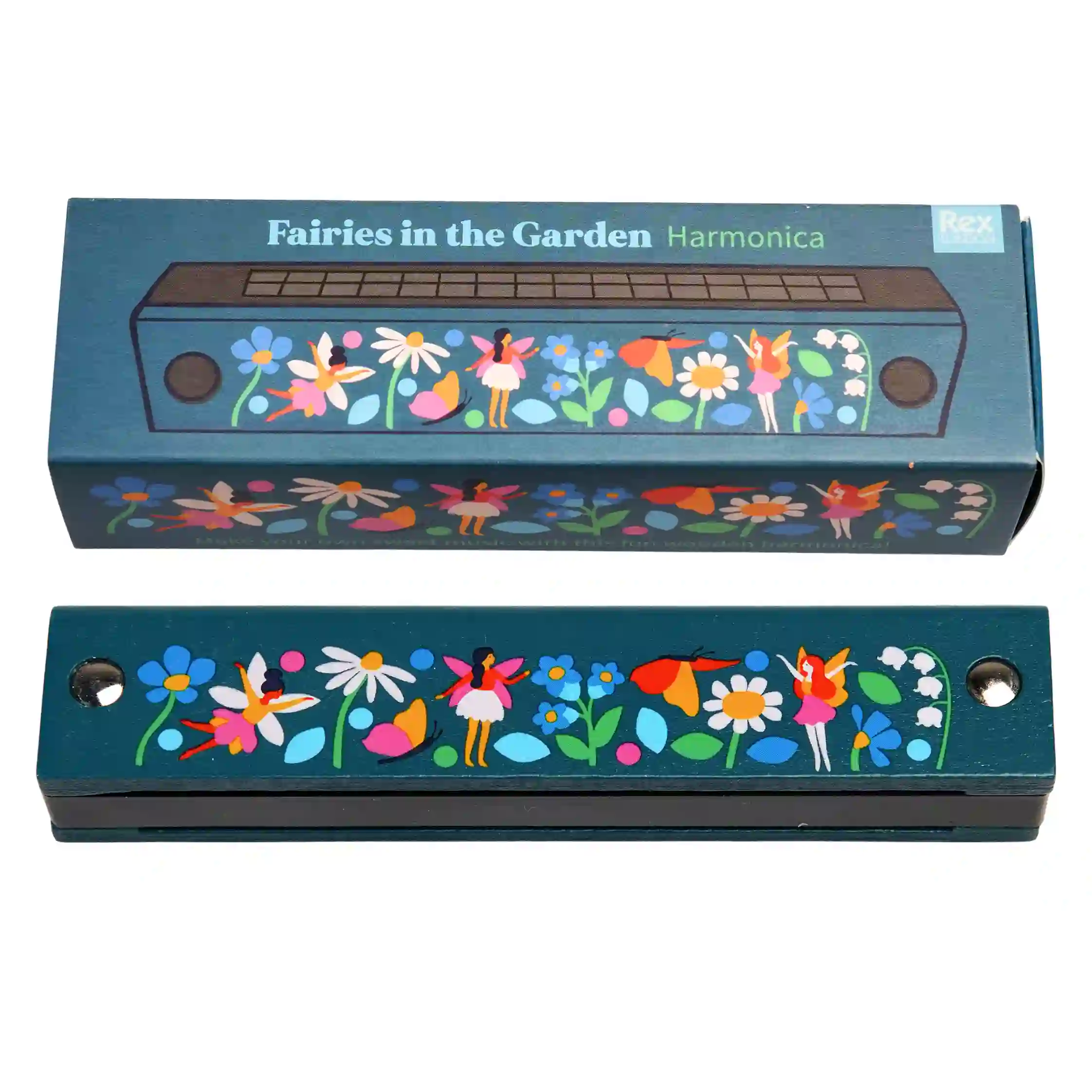 wooden harmonica - fairies in the garden