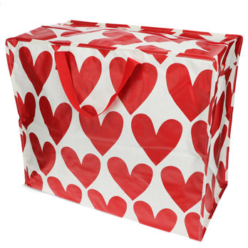 sac de rangement jumbo - coeurs