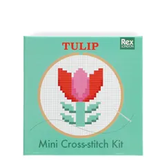 mini kit au point de croix - tulipe mini kit au point de croix - tulipe
