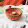 woven plastic basket - round