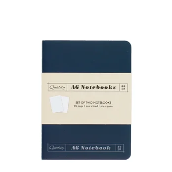 a6 notebooks (set of 2) - orange & blue a6 notebooks (set of 2) - orange & blue