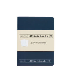 a6 notizheft (2-er set) - orange & blau