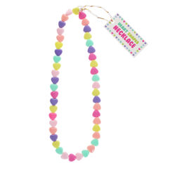 multicolour necklace - hearts