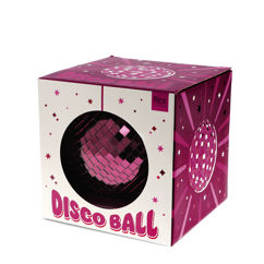 hanging disco ball (15cm) - plum